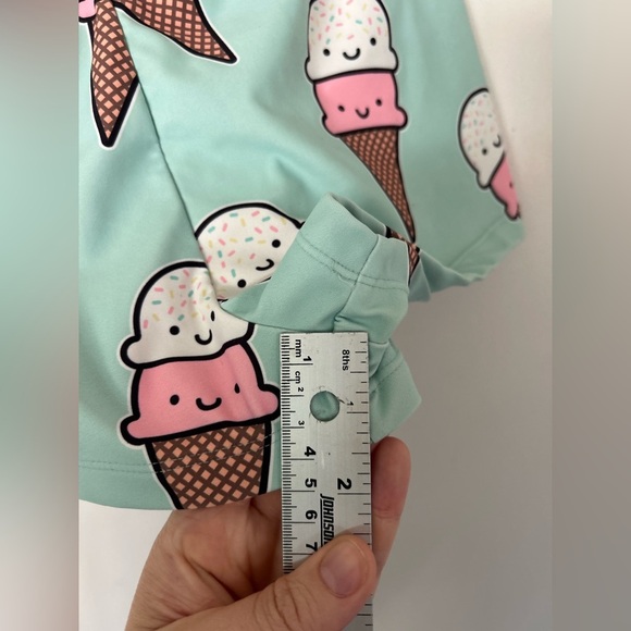 Whistle and Flute Kawaii Ice Cream Unisex Swim Top and Shorts Size 11-12Y - Picture 10 of 12